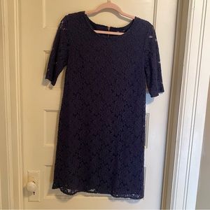 GAP navy blue lace dress. Size 6.
